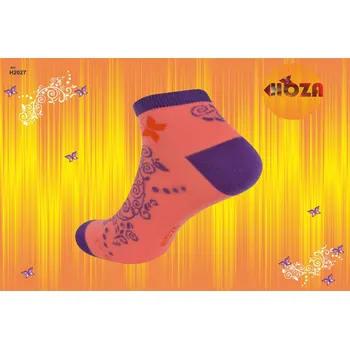 Dámské ponožky Hoza Kotníčkové ponožky od 89kč - H2027 Barva: oranžová, Velikost: 39-42