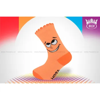 Hoza Kojenecké ponožky - oči - H200 Barva: oranžová, Velikost: 6-12 měsíců