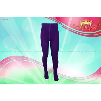 Dětské punčochové kalhoty HOZA - jednobarevné - H5001 Barva: tmavá fialová, Velikost: 80-86 cm / 6-12 měsíců