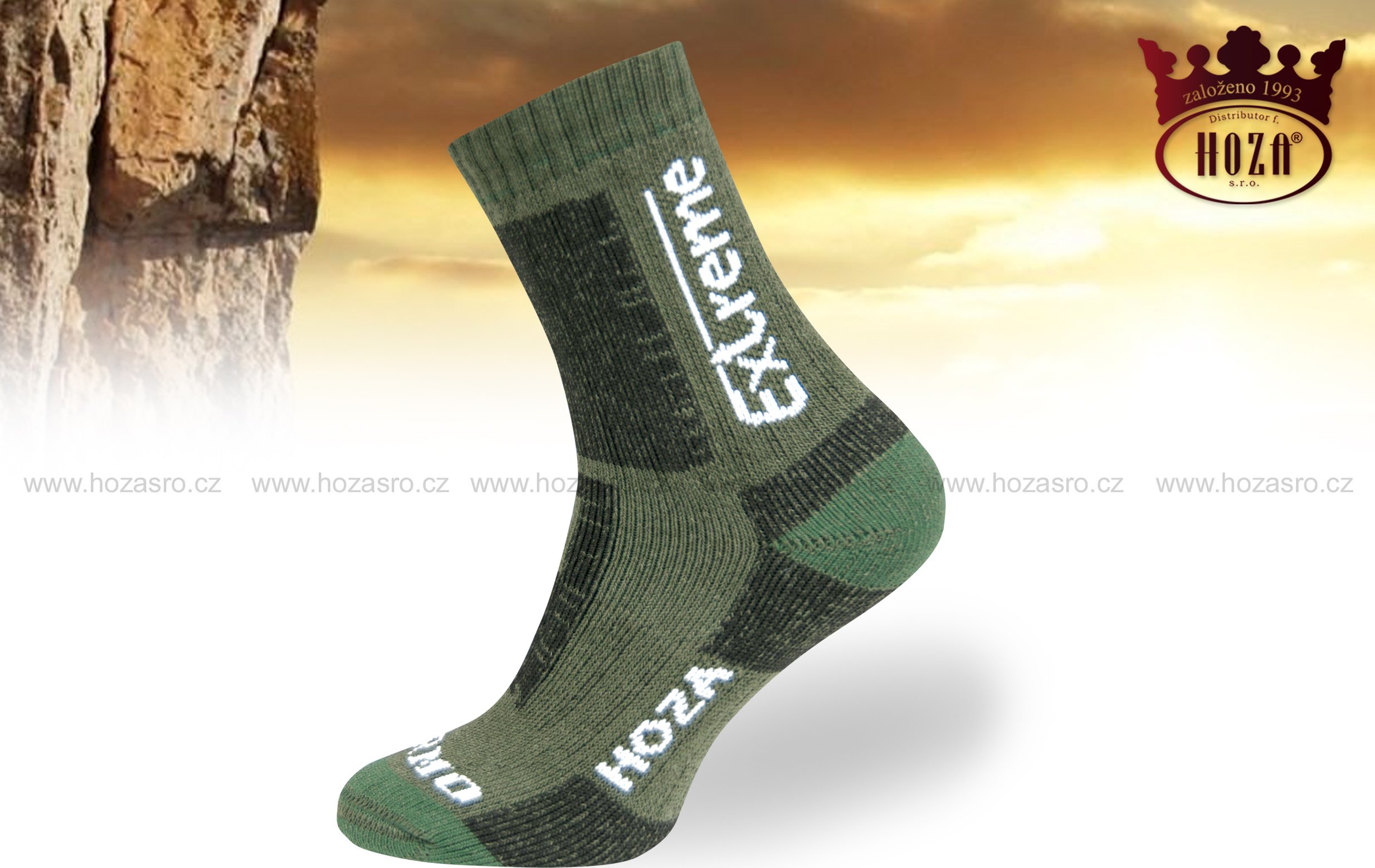 HOZA Thermo EXTREME - nejprodávanější zimní druh - H3406 Barva: vojenská zelená, Velikost: 43-46