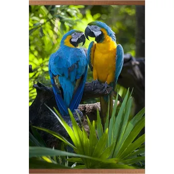 Topný panel Wellatrio Papoušci 420 W 100 x 57 cm