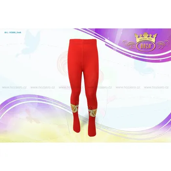 Hoza Dětské punčochové kalhoty - šnek - H5000-n7 Barva: červená, Velikost: 92-98 cm / 1-2 roky