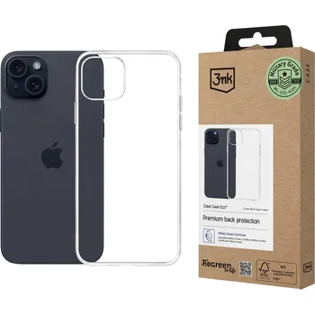 Pouzdro na mobilní telefon Silikonový kryt 3mk Clear Case Eco pro Apple iPhone 15 Pro Max, transparentní