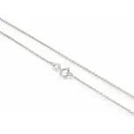 sZlato.cz 3862 Zlatý řetízek Anker z bílého zlata 1,00 mm Délka: 55 cm, Váha: 2,50g