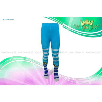 Kojenecké oblečení Hoza Dětské punčochové kalhoty - pejsek - H5000-n2 Barva: světlá modrá, Velikost: 58-62 cm / 0-3 měsíce