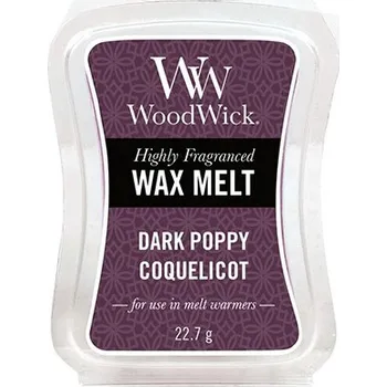 Svíčka WoodWick vonný vosk Tmavý mák (Dark Poppy)