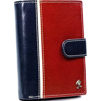 Peněženka Kožená pánská peněženka z hovězí kůže Barva (Varianta): modrá-červená