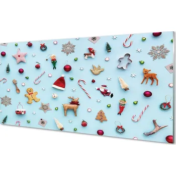 Obraz Obraz na skle Cetky cukroví dekorace 100x50 cm 2 Přívěsky