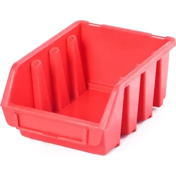 Dílenský stůl Plastový zásobník Ergobox 2 - barva červená