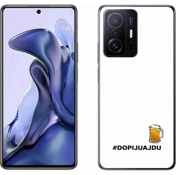 Pouzdro na mobilní telefon Gelový kryt mmCase na Xiaomi 11T Pro - pivní motiv 1 bílé pozadí