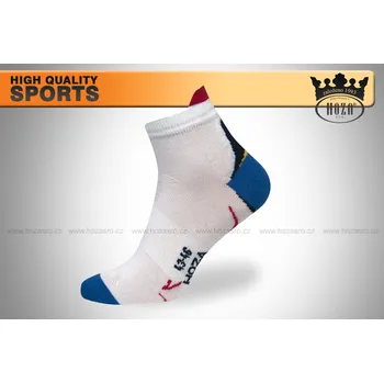Pánské ponožky Hoza Kotníčkové funkční sportovní ponožky - H3014 Barva: modrá černá, Velikost: 35-38
