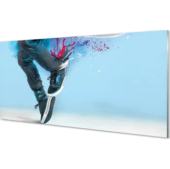 Obraz Obraz na skle Nohy barevné Ciapki 120x60 cm 4 Přívěsky