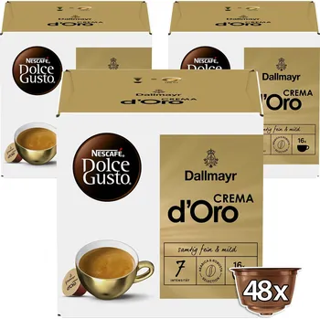 Káva Kávové kapsle Dallmayr Crema d‘Oro by NESCAFÉ Dolce Gusto karton 3 x 16 ks