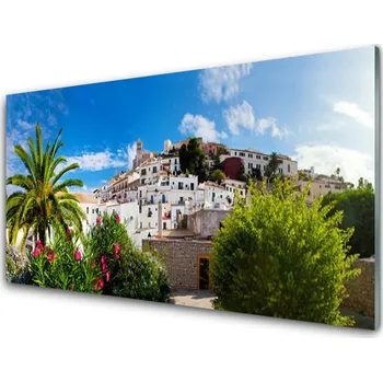 Obraz Obraz na skle Město Palma Krajina 100x50 cm 2 Přívěsky