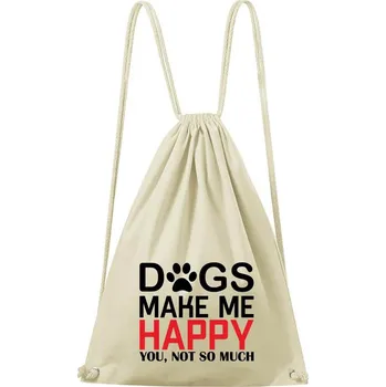 Městský batoh DOBRÝ TRIKO Bavlněný batoh Dogs make me happy Barva: Natural