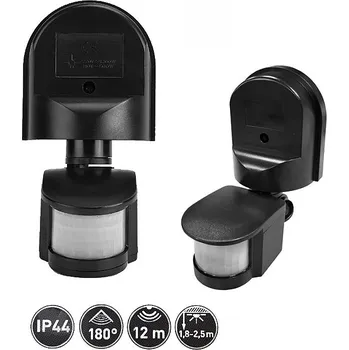 GTV Čidlo pohybu CR2 CR-CR2000-10 černé 12m IP44 180°