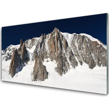Obraz Obraz na skle Zsněžené Horské Vrcholy 125x50 cm 2 Přívěsky