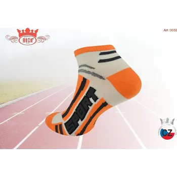 Pánské ponožky Hoza Kotníčkové ponožky od 89kč - H3032 Barva: bílá oranžová, Velikost: 39-42