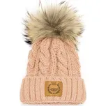 LATTANTE Dětská zimní čepice s bambulí Lattante, růžová