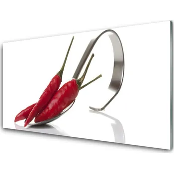 Obraz Obraz na skle Chilli Lžíce Kuchyně 125x50 cm 2 Přívěsky