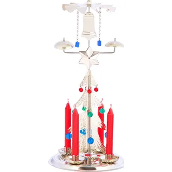 Vánoční svícen LOGIMAX s.r.o. Logimax tradiční Zvonící stromek stříbrný