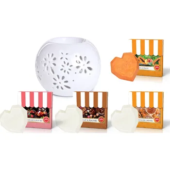 Aroma lampa AROMALAMPA ZDARMA | sada 4 sójových vosků | PARFUMIA® DELICATES Dedra