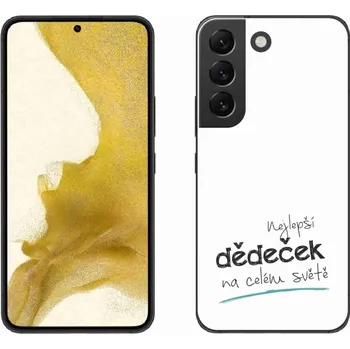 Pouzdro na mobilní telefon Gelový kryt mmCase na Samsung Galaxy S22 5G - nejlepší dědeček 3 bílé pozadí
