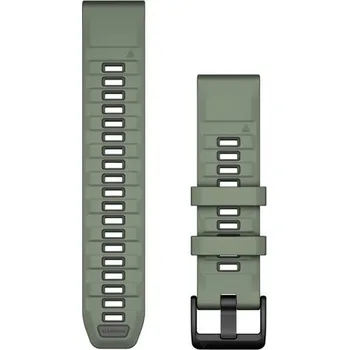 Řemínek na hodinky Garmin řemínek QuickFit® 22 Watch Bands, Willow/Graphite Silicone 010-13392-04 - 22 mm + 5 let záruka a dárek ZDARMA