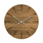 Velké dubové hodiny VLAHA GRAND vyrobené v Čechách se stříbrnými ručkami VCT1021