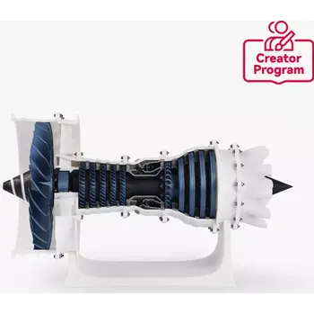 Příslušenství k 3D tiskárně Bambu Lab Jet Engine Model Components Kit 006