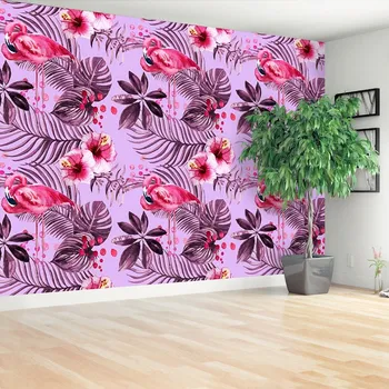 Fototapeta Fototapeta Plameňáci Listy 104x70