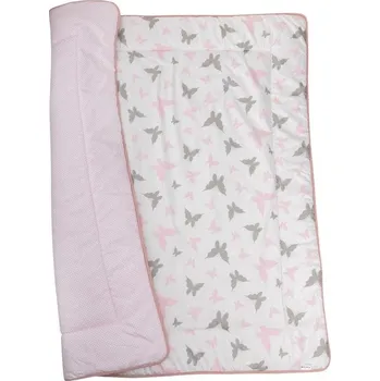 Hrací deka Hrací deka Bomimi Hrací oboustranná deka Motýlci růžová