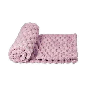 Přehoz na lůžko Nobby přehoz DIAMOND Classic 100 x 150 cm růžová