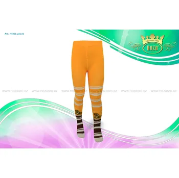 Hoza Dětské punčochové kalhoty - pejsek - H5000-n2 Barva: oranžová, Velikost: 80-86 cm / 6-12 měsíců