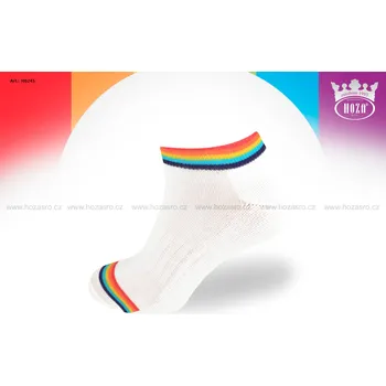 Hoza Dětské kotníkové ponožky - H6245 Barva: Bílá, Velikost: 19-22