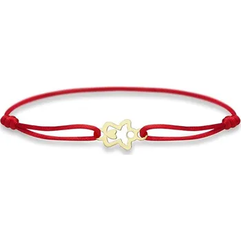 Náramek DOLCZE Anděl Červená 430004 (Au 585/1000, 0,62g)