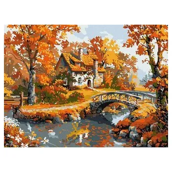 Set školních potřeb Malowanie po numerach - Poranna przytulność 30x40