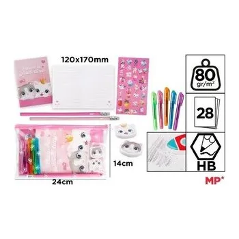 Set školních potřeb Zestaw do pisania kotki