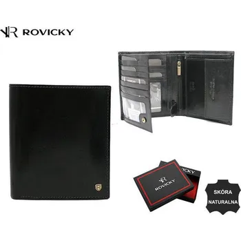 Peněženka Kožená velká pánská peněženka s RFID systémem Zapínání: bez zapínání