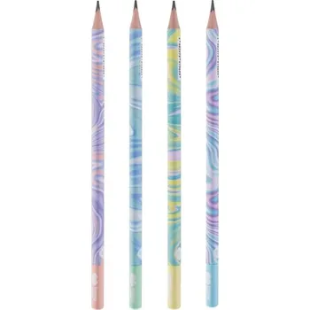 Set školních potřeb Ołówek trójkątny 2B Pastel (24szt) HAPPY COLOR