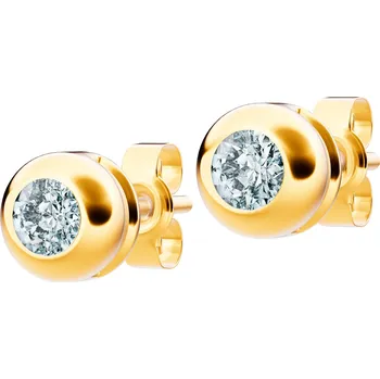 Hodinky Náušnice Bonore - Zlato 585 - Kubický Zirkon 144173