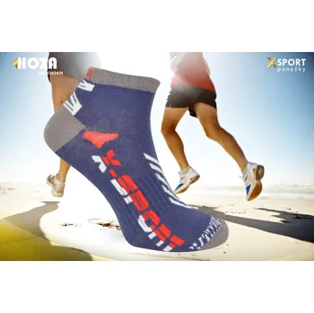 Pánské ponožky Kotníčkové ponožky HOZA proti plísni a zápachu od 99kč - H3024-S Barva: jeans šedá, Velikost: 47-50