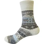 Zimní merino ponožky Matex - 874 Eira bílá, velikost 41-42