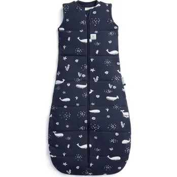 Spací pytel pro miminko ERGOPOUCH Spací vak organická bavlna Jersey Whale 3-12 m, 6-10 kg, 2,5 tog