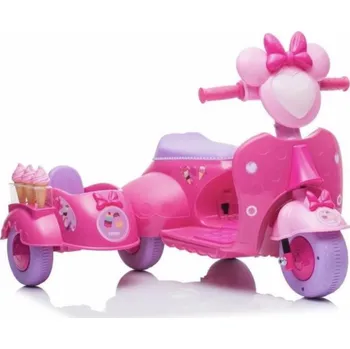 Dětské vozidlo Prodejna zmrzliny Lean Cars Scooter Tříkolka JT5258 Růžová