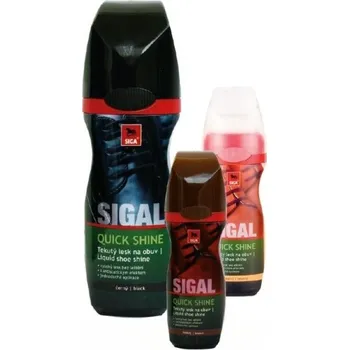 Přípravek pro údržbu obuvi SIGAL Tekutý lesk 75 ml - ČERNÝ (ošetření na obuv barva ČERNÁ)