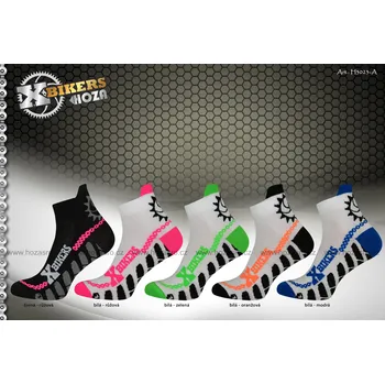 Pánské ponožky Kotníčkové funkční sportovní ponožky HOZA X-BIKERS - H3023 Barva: balíček světlý 5párů, Velikost: 35-38