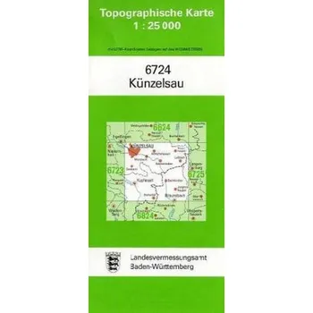 Topographische Karte Baden-Württemberg Künzelsau