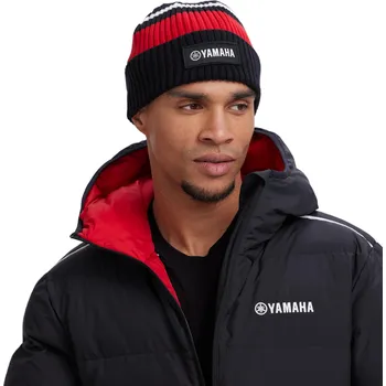 Kšiltovka Pletený kulich Yamaha REVS JOENSU černo-červený