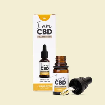 CBD I am CBD Full Spectrum CBD olej 15% 10 ml s mangovou příchutí